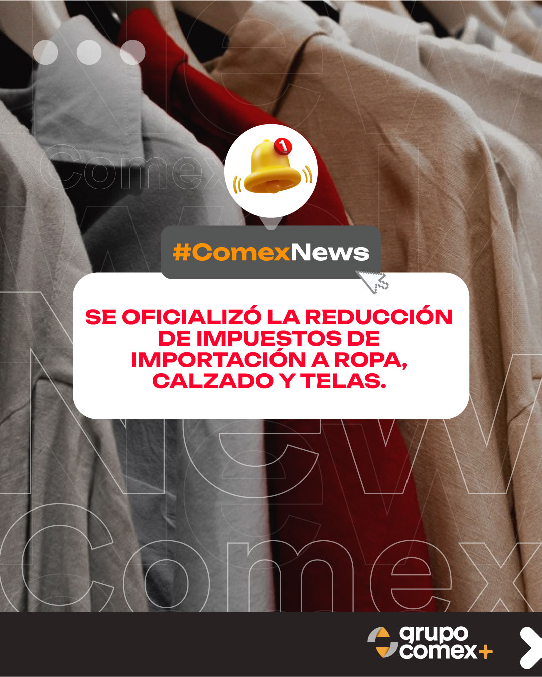Se oficializó la reducción de impuestos de importación a ropa, calzado y telas👕👞